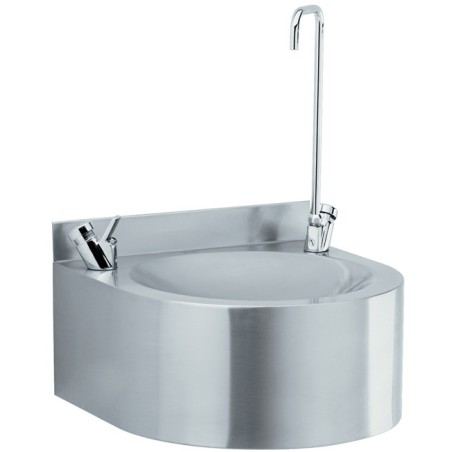 Fontaine murale inox à boire avec bec haut remplissage carafe en inox AIS I316