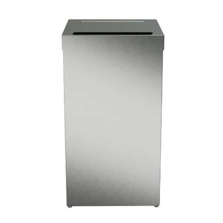 Poubelle hygiène féminine inox 22.5 L à poser avec trappe contenu caché