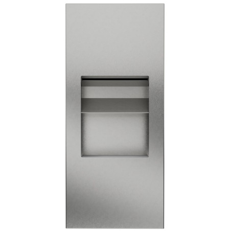 Combiné inox encastrable SLIM distributeur essuie-mains et poubelle 5 L