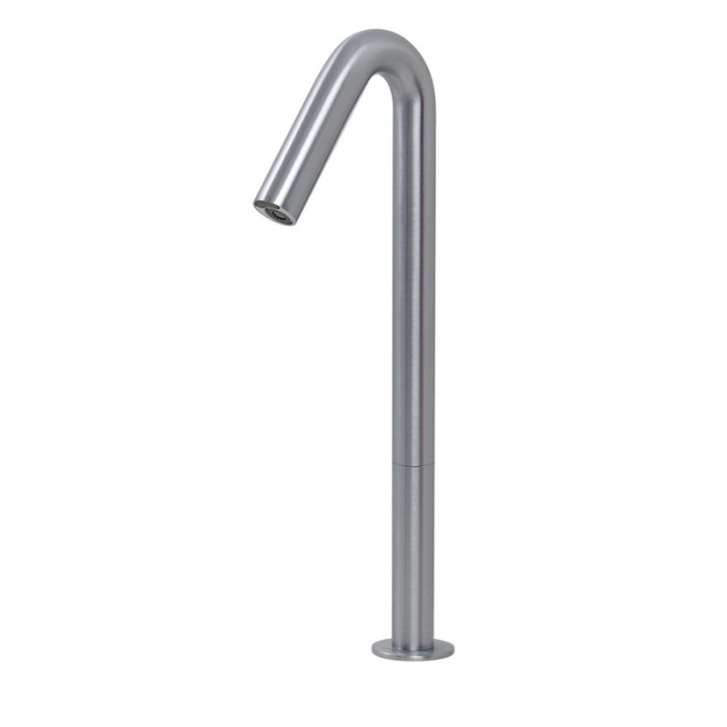 Brushed Stainless Steel Automatic Faucet ONE MAXI High Spout for Countertop Sink Brushed Stainless Steel Automatic Faucet ONE MAXI High Spout for Countertop Sink