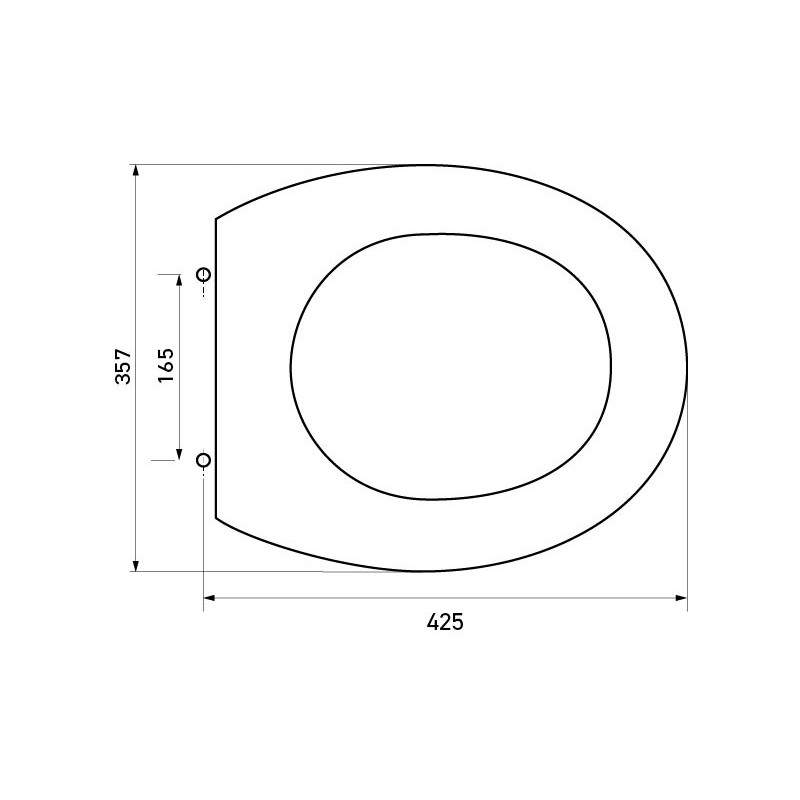 Asiento de inodoro de plástico negro