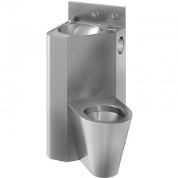 Miniature-0 Lavabo combinado montado en el suelo de acero inoxidable IN-3013