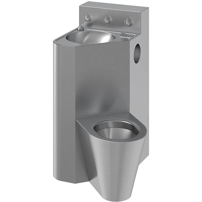 Floor standing WC and sink combination frontal fixations COMPAC Floor standing WC and sink combination frontal fixations COMPAC