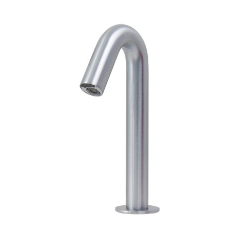 Robinet électronique ONE MINI inox 316 brossé avec détection dissimulée en bout de bec