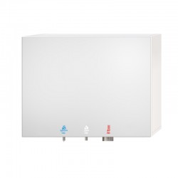 3-in-1 soap, water and air mirror cabinet for public restroom