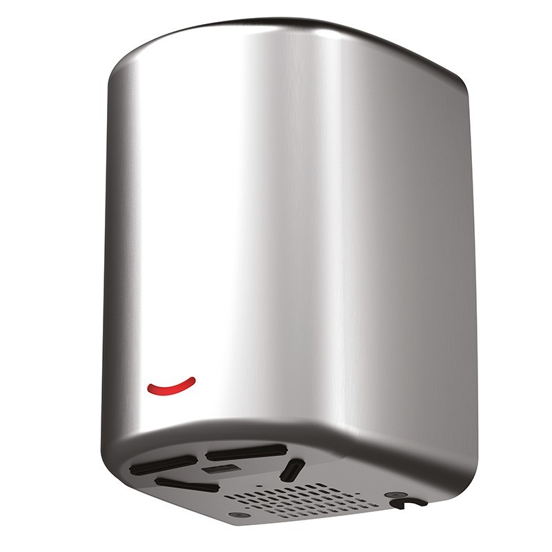 Sèche-mains automatique inox haute vitesse à sonorité réduite