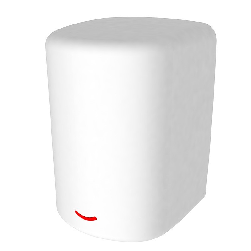 White enamelled steel automatic hand dryer