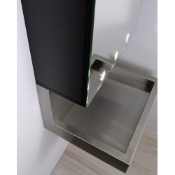 Miniature-2 Módulo espejo con lavabo inox para una combinación perfecta para un lavado de las manos higiénico y cómodo RES-351-N