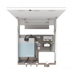 Miniature-4 Module tout en un avec distributeur de savon, robinet automatique et sèche-mains sans contact derrière miroir RES-850