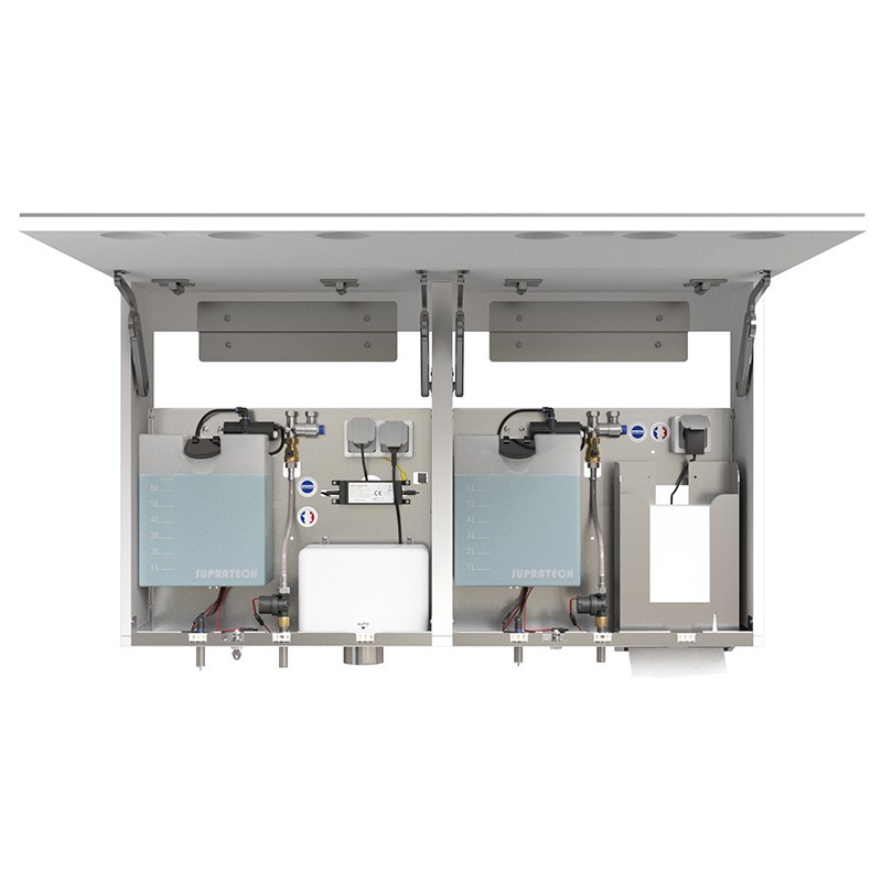 Double module HYFLO avec séchage des mains par air ou papier réf. RES-8502AP