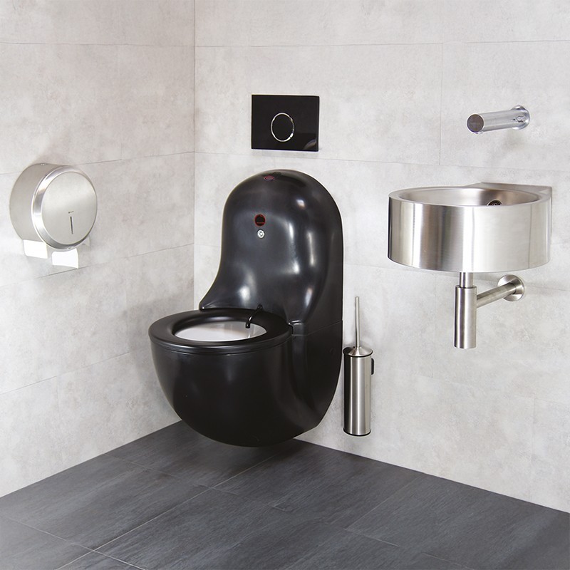 WC toilet lid automatic HYGISEAT black