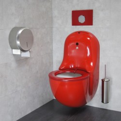 HYGISEAT self-cleaning toilet pan with colored lid HYGISEAT self-cleaning toilet pan with colored lid