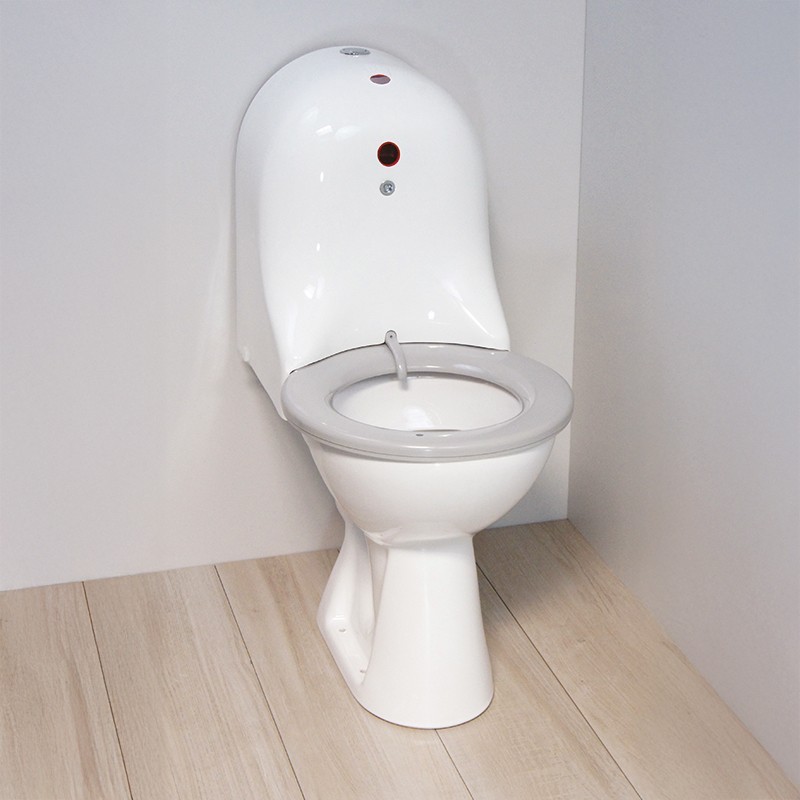 Floor-mounted automatic self-cleaning PRM WC for communities