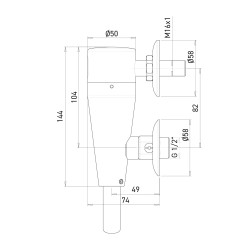 Robinet automatique urinoir - version sur secteur - DUS-31