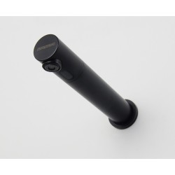 Robinet automatique RONDEO bec long noir mat pour sanitaires haut de gamme