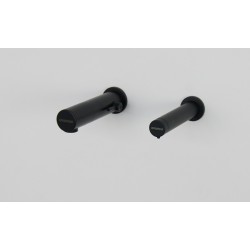 Mitigeur électronique lavabo RONDEO noir mat et distributeur savon