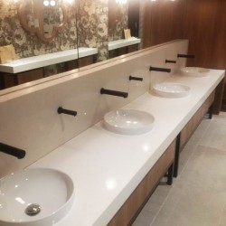 Set of electronic taps and soap dispensers RONDEO black matt