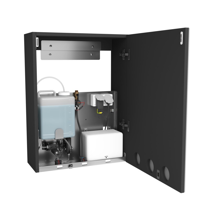 Mueble espejo alto FLO 4en1 - jabón-agua-aire-espejo - SUPRATECH