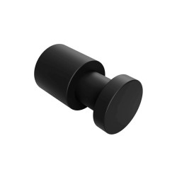 Sleek and robust matte black brass hook, concealed fixings