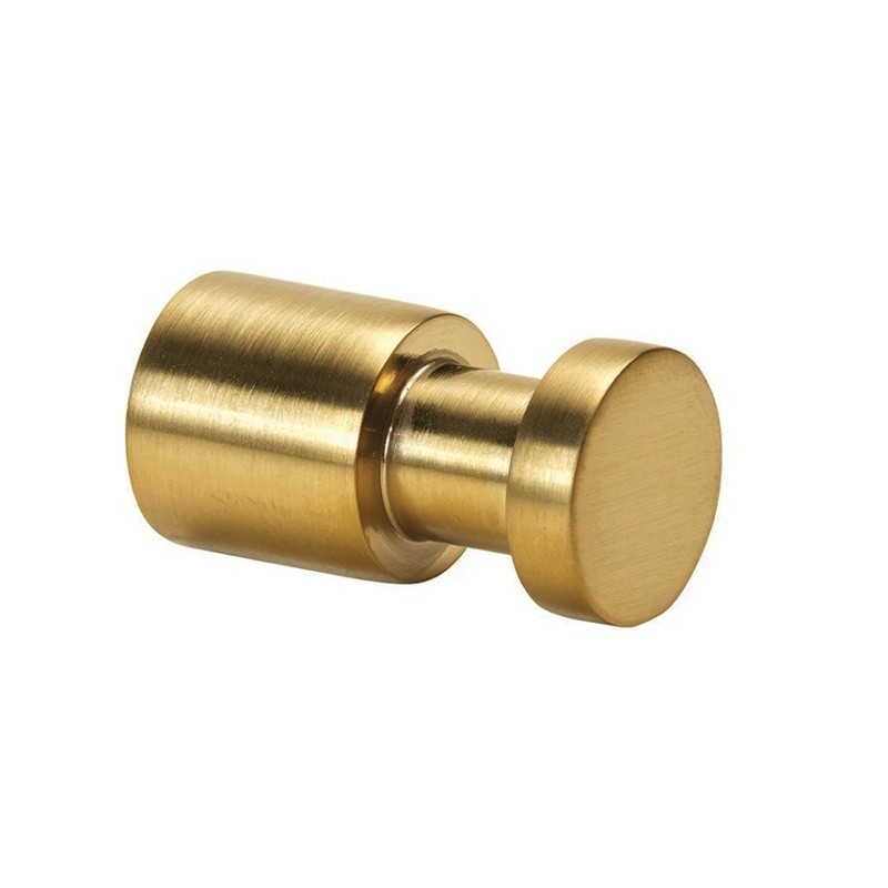 Sleek and robust brass coat hook, matte gold Antique Bronze finish and concealed fixings