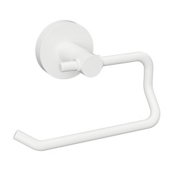 Dérouleur papier toilette en laiton, finition blanc mat à visser