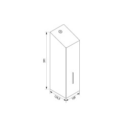 Distributeur inox papier toilette plat hygiénique ELITE feuille à feuille