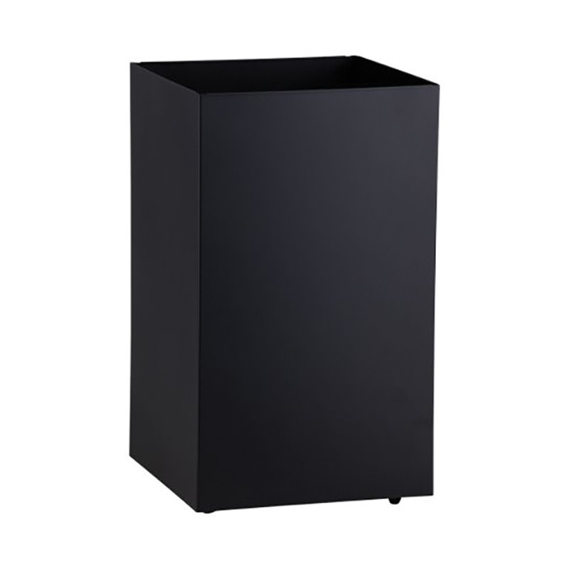 Poubelle 60 L sous plan pour trappe à déchets en acier inoxydable, finition noir mat