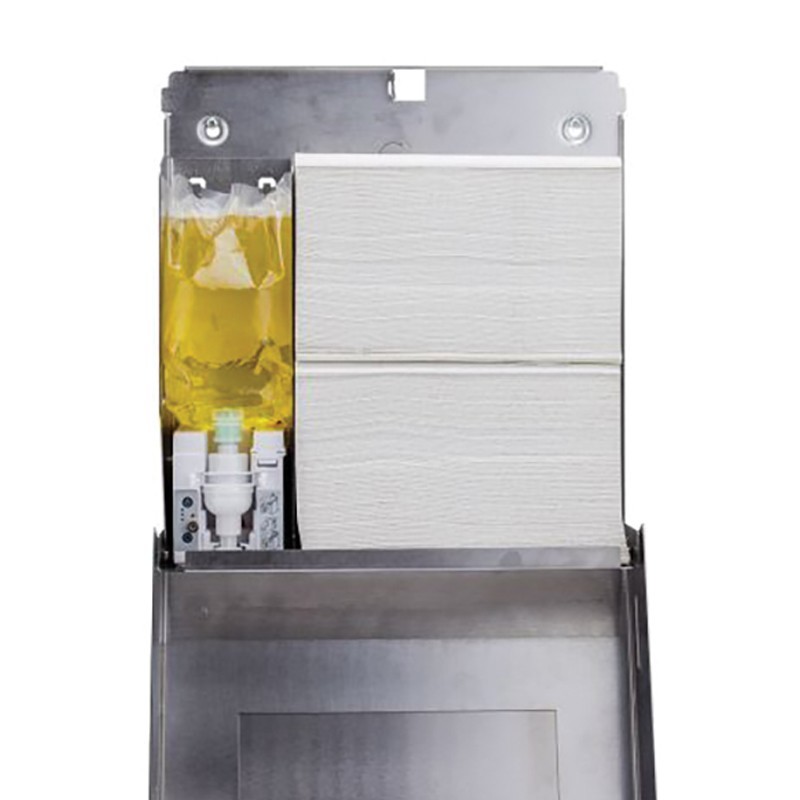 Dispensador ELITE SLIM 3en1 Jabón + Toallas + Espejo - SUPRATECH