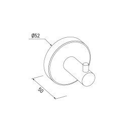 Plan patère design minimaliste, robuste et durable