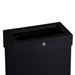 Basura ELITE SLIM inox cepillado de pared o de suelo con tapa - SUPRATECH