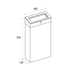ELITE SLIM brushed stainless steel wall-mounted or freestanding waste bin with lid