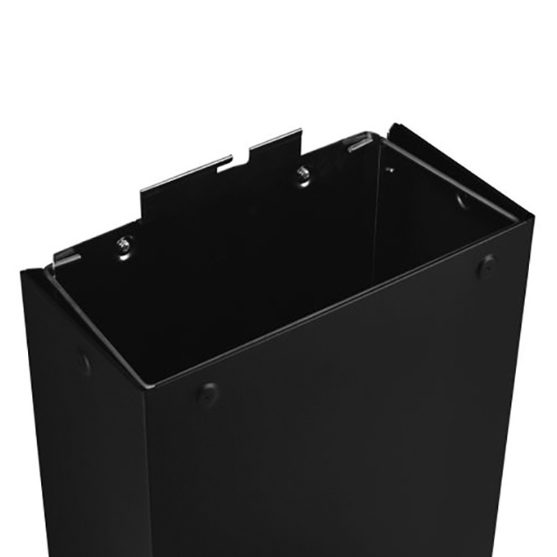 Poubelle ELITE SLIM inox brossé murale ou à poser avec couvercle