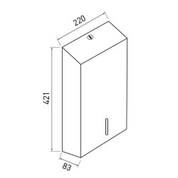Plan distributeur papier essuie-mains grande capacité