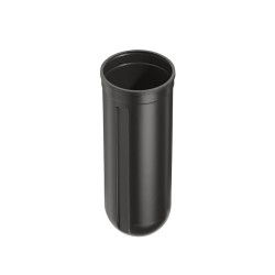 Removable black plastic container