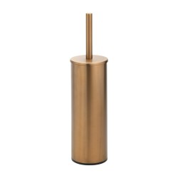 ELO brass toilet brush holder with matte black finish for public facilities