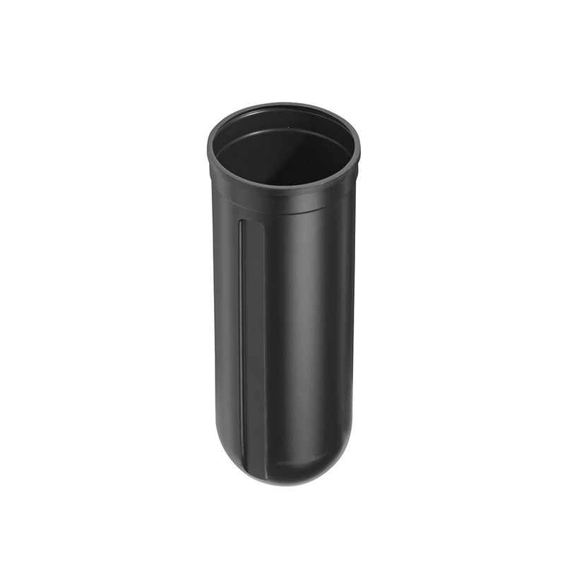 Removable black plastic container