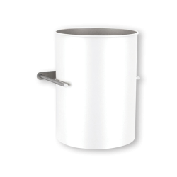 Poubelle inox extractible sous plan pour trappe à déchets - SUPRATECH