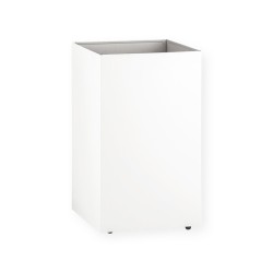 60L stainless steel under-counter bin for waste chute