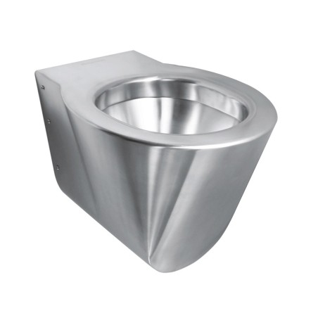 Cuvette anti-vandalisme et design inox suspendue OPTIMA