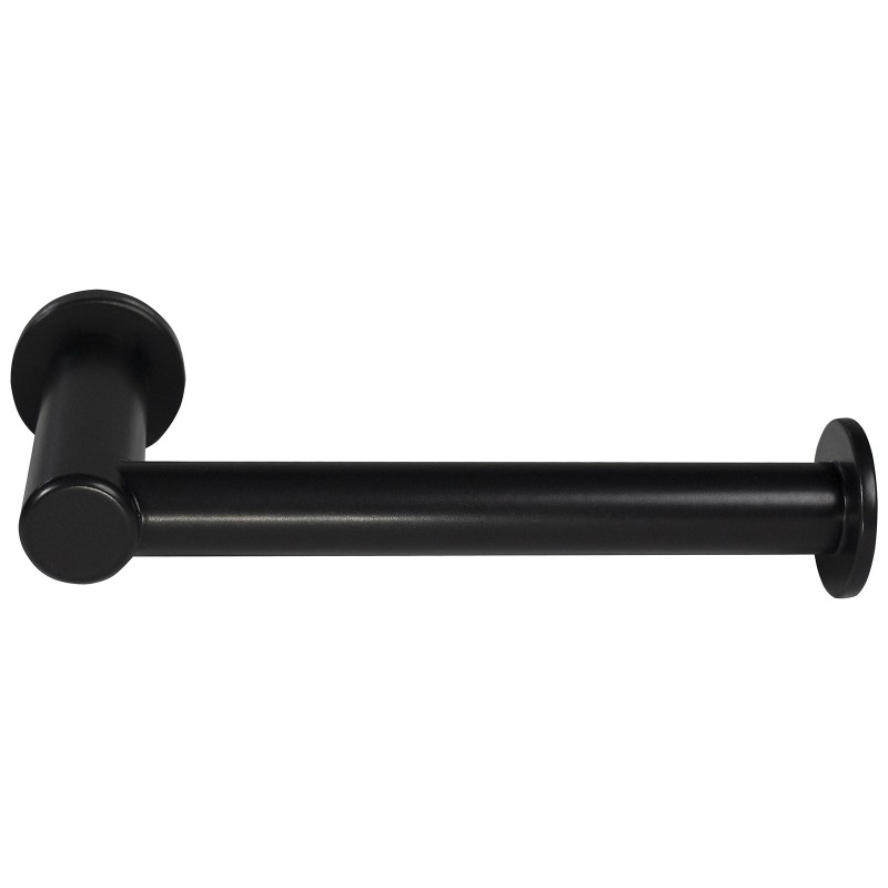 Stainless steel wall-mounted toilet paper holder, mate black finish Stainless steel wall-mounted toilet paper holder, mate black finish
