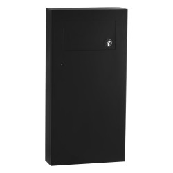 Wall mounted push flap waste bin 12L