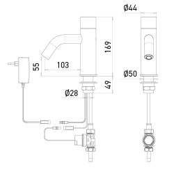 Robinet design automatique EXTREME DS