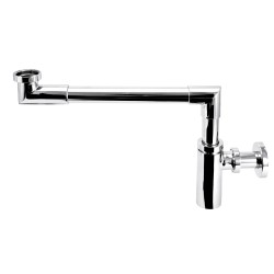 Siphon de lavabo gain de place PMR