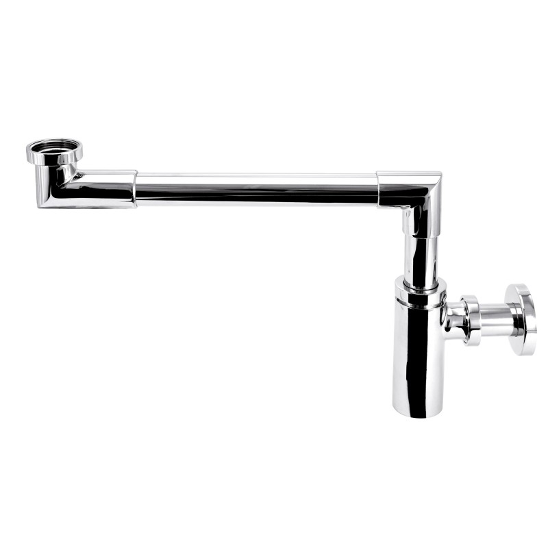 Siphon de lavabo gain de place PMR