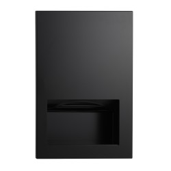 Stainless steel paper towel dispenser, matte black finish