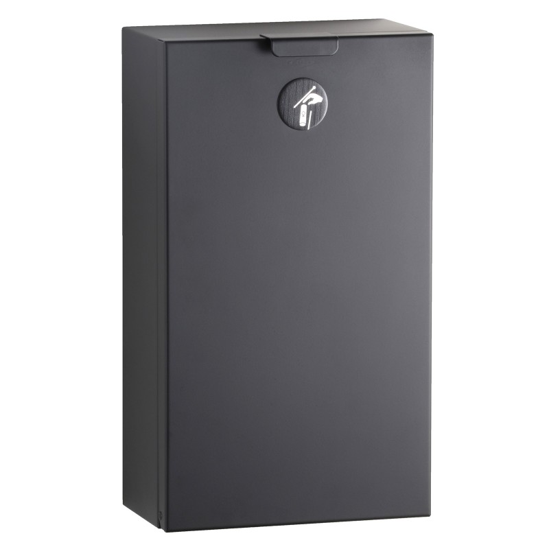 Poubelle hygiène féminine  inox noir mat