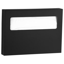 Recessed WC paper seat-cover dispenser in stainless steel