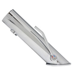 Automatic faucet with temperature extended lever for desabled