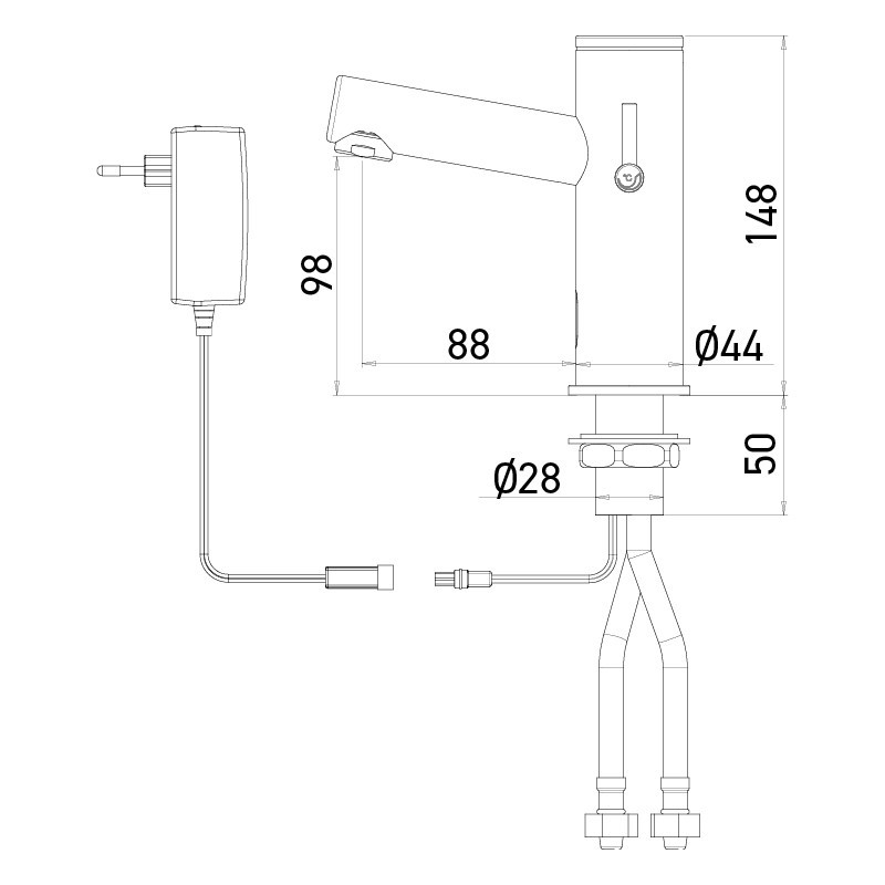 Mitigeur automatique de lavabo ELITE