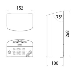 High speed and vandal resistant hand dryer POCK'AIR - SUPRATECH